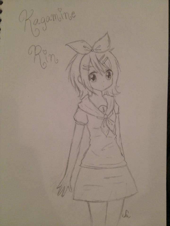 My Kagamine Rin sketch... by HatsuneMiku012 on DeviantArt