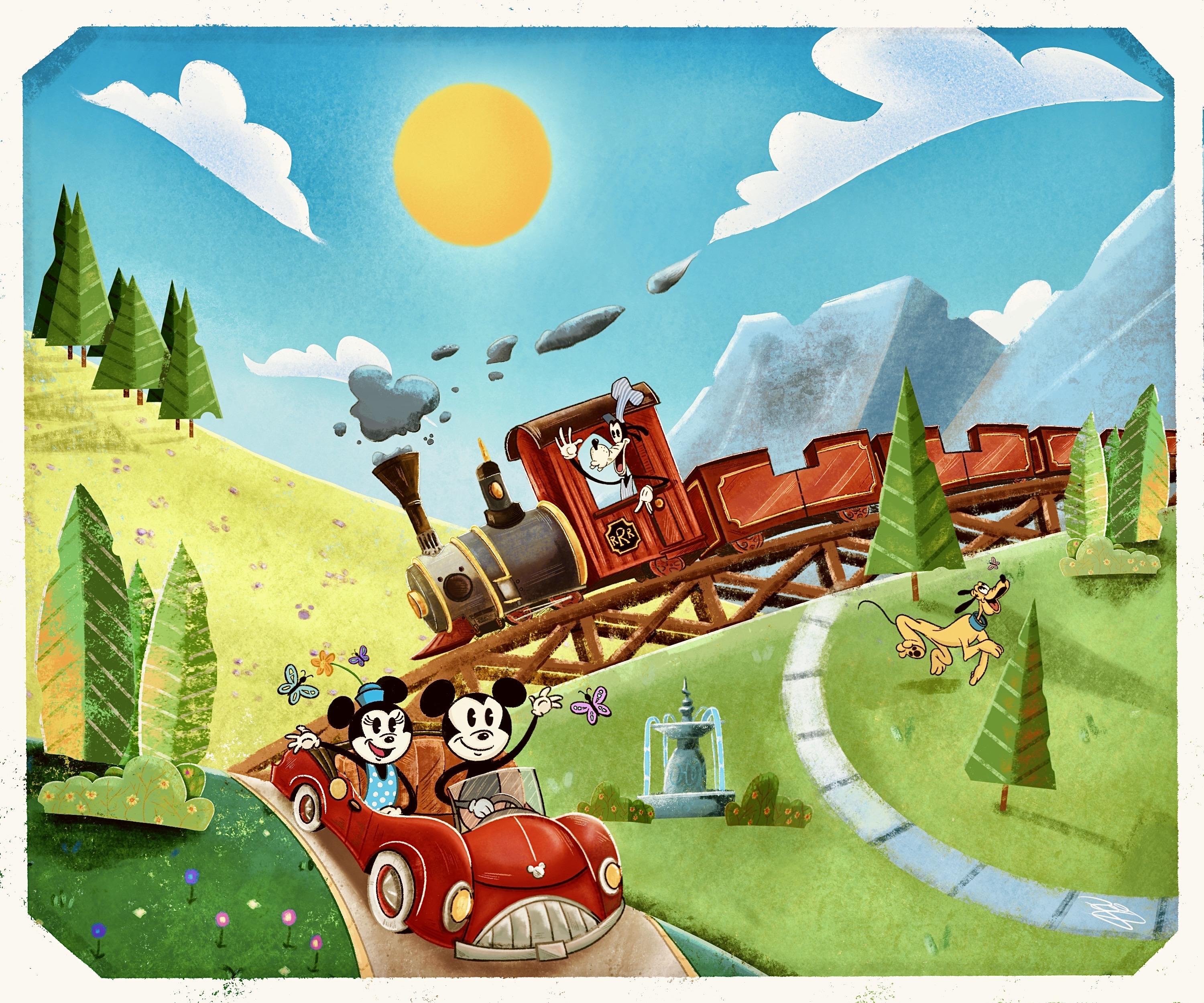Mimi Mouse Train Mickey and Minnie's Runaway Railway by Ldde on DeviantArt
