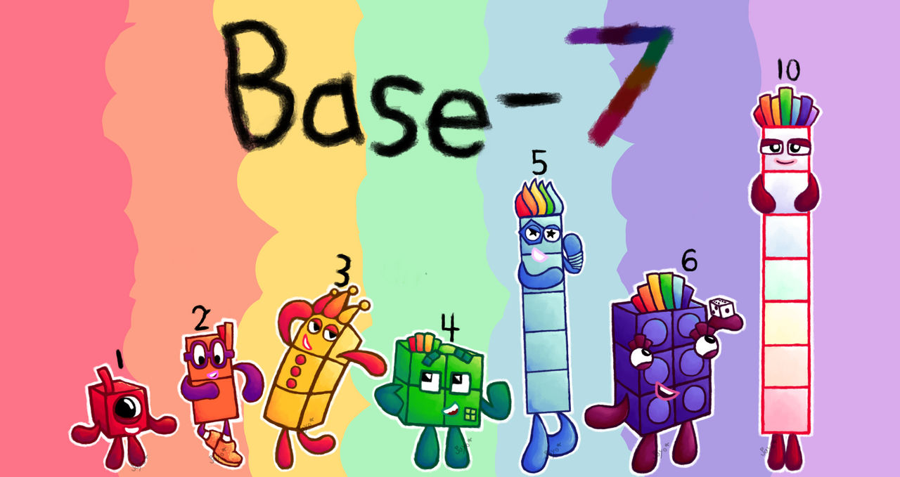Septenary Numberblocks! (Base-7) by NumberDraws on DeviantArt