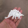 Miniature Papercut - Dinosaur - stegosaurus