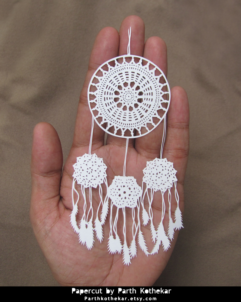 Papercut - Crochet - Dream Cathcher