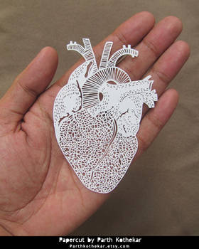 Intricate Papercut - Heart