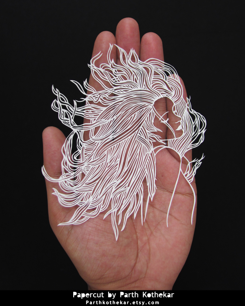 Papercut Deviantart Miniature Papercut - Papercutting - Paper art by ParthKothekar on ...