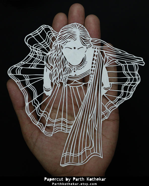 Papercut Deviantart Papercut - Indian - Papercutting - Paper - Art - by ParthKothekar on ...