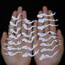 Papercut animation 21 frames mermaid swimming art
