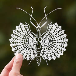 Crochet Papercut Template Papercutting Art Paper