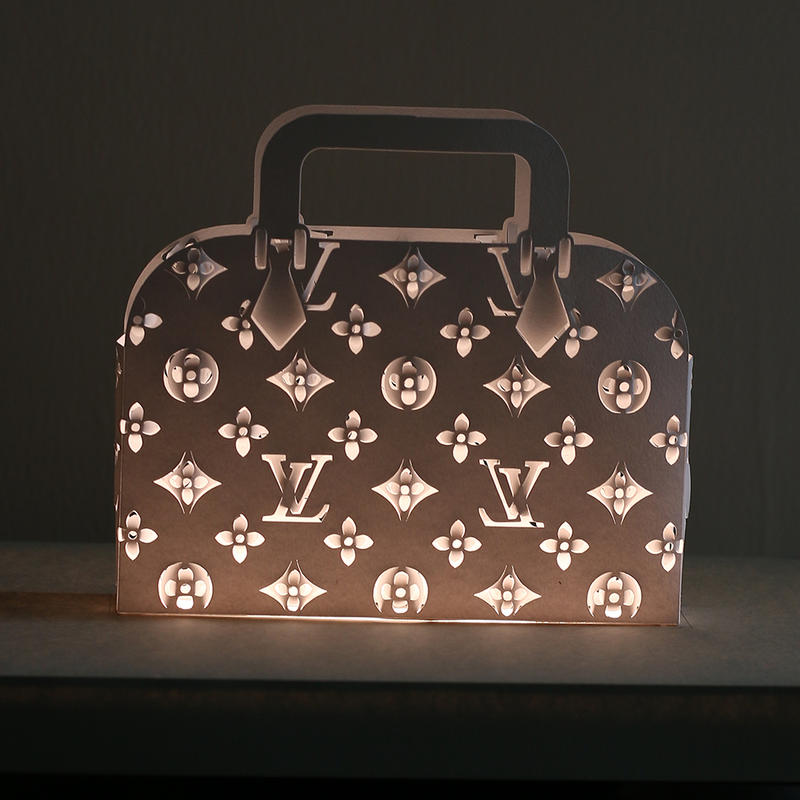 Scrapbooking Faeries: Louis Vuitton paper handbag,12x12 paper and