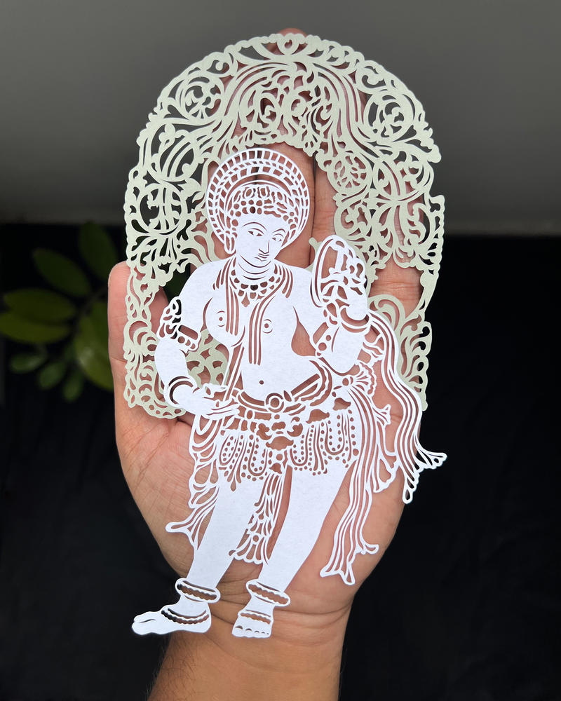 Papercut Deviantart Indian Papercut Darpana Sundari Papercutting Art by ParthKothekar on ...