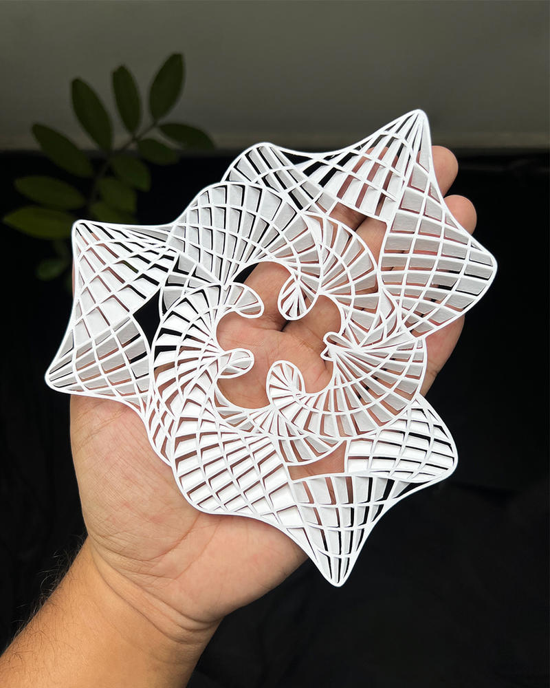 Papercut Deviantart Swirl Papercut Cut and Fold Papercutting Art Craft by ParthKothekar on ...