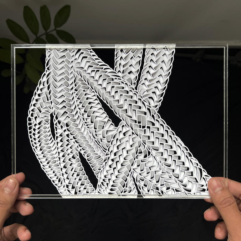 Papercut Deviantart Weave Rope Papercut Cut and Fold Papercutting Art by ParthKothekar on ...