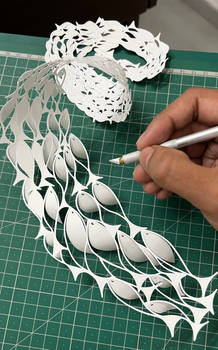 Fish Vortex Papercut Art Papercutting Paper Craft