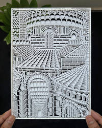 Architecture Paper Cut and Fold Papercutting Craft