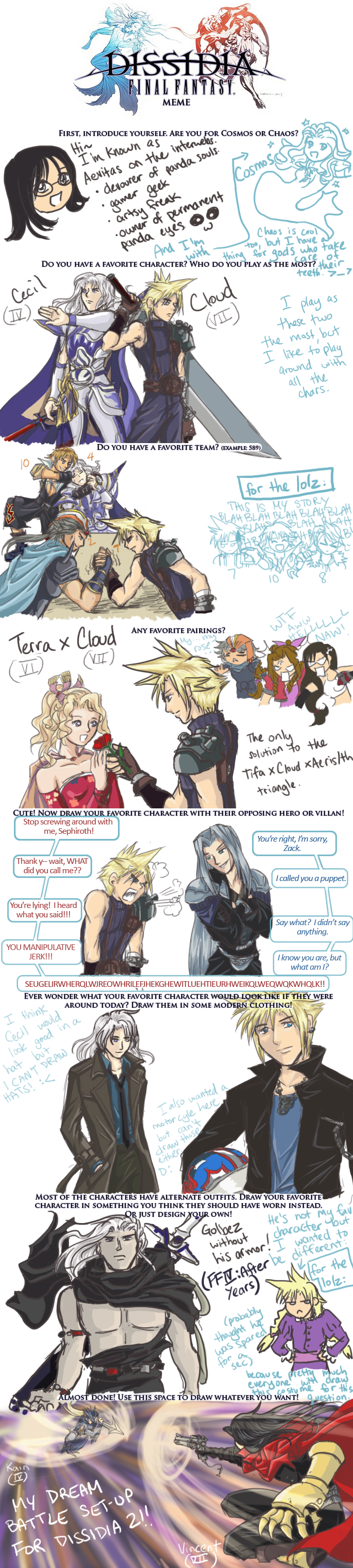 My Dissidia Final Fantasy Meme