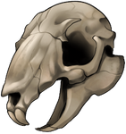 Skull - Rabbit by momma-kuku