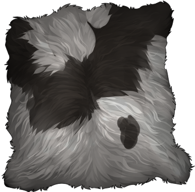 Large Horned pelt - Piebald