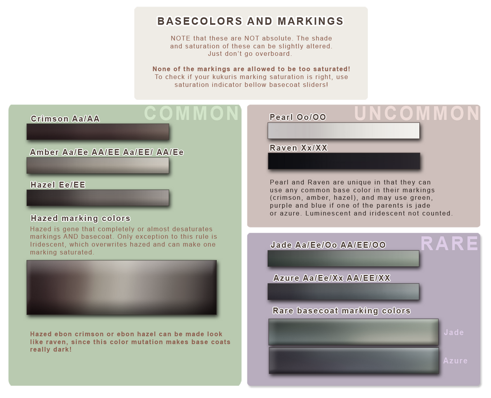 Basecolors and Markings Hazed sliders by momma-kuku Basecolors and Markings Hazed sliders by momma-kuku