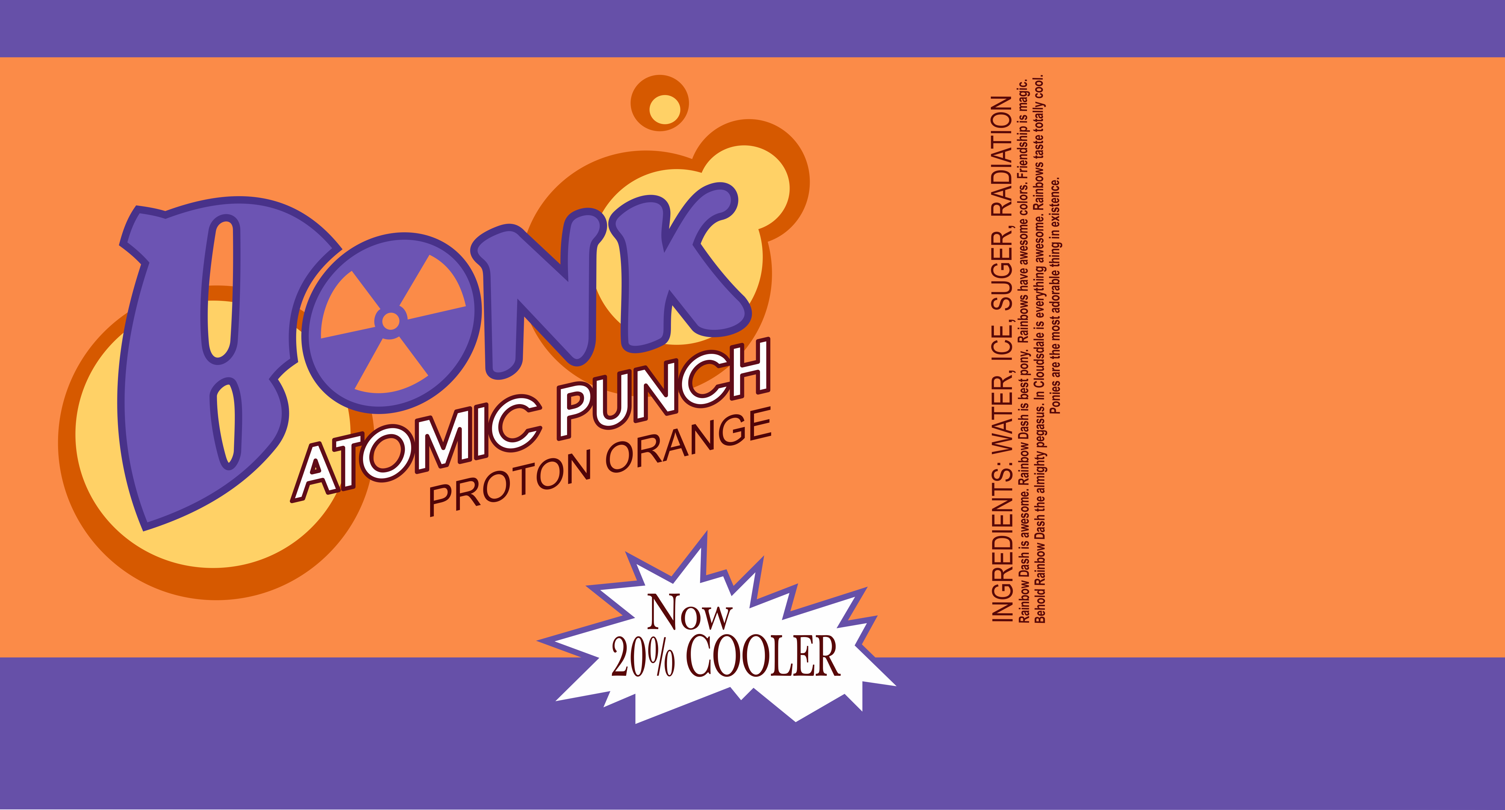 BONK Proton Orange - Print Me by noxwyll on DeviantArt