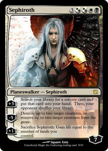 Sephiroth MTG Card by Republicelium on DeviantArt Sephiroth MTG Card by Republicelium on DeviantArt