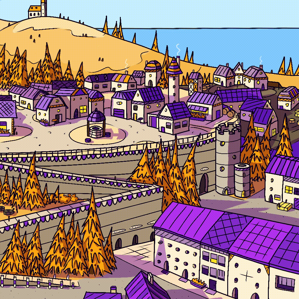 Small Town on a Sunday (Animation) by Luuusch on DeviantArt Small Town on a Sunday (Animation) by Luuusch on DeviantArt