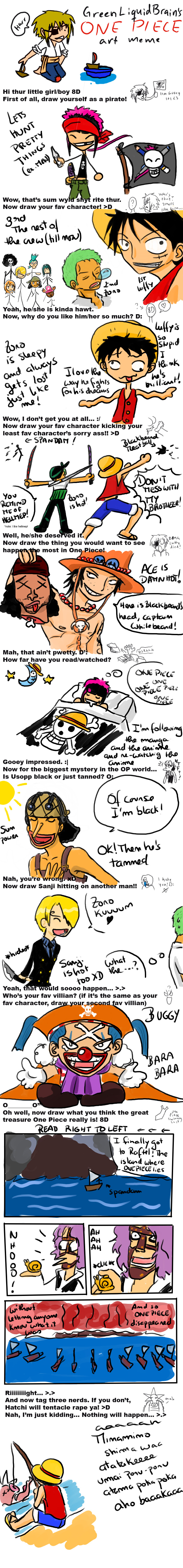 One Piece Art Meme Yay