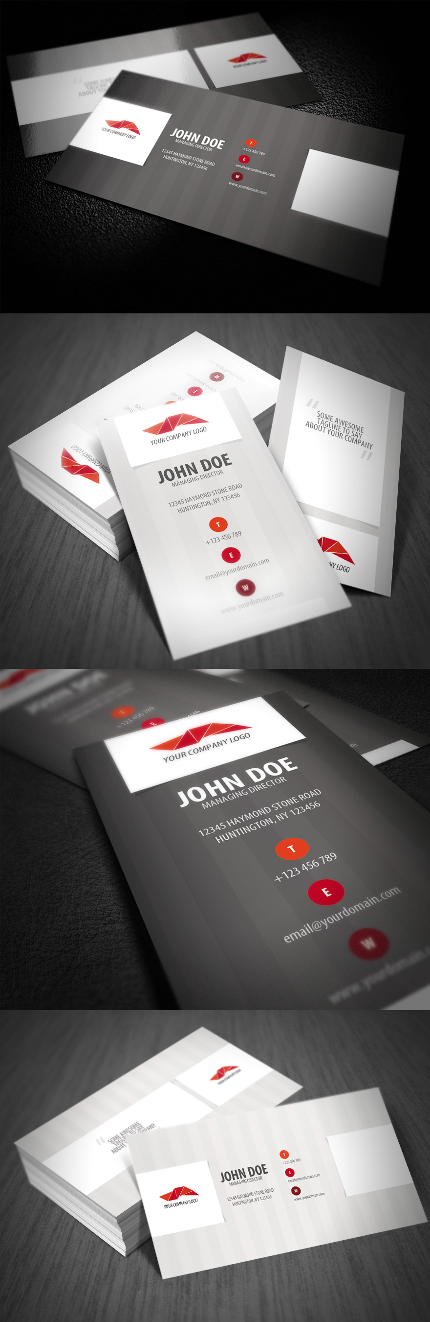 Stripe Style Business Card by glenngoh