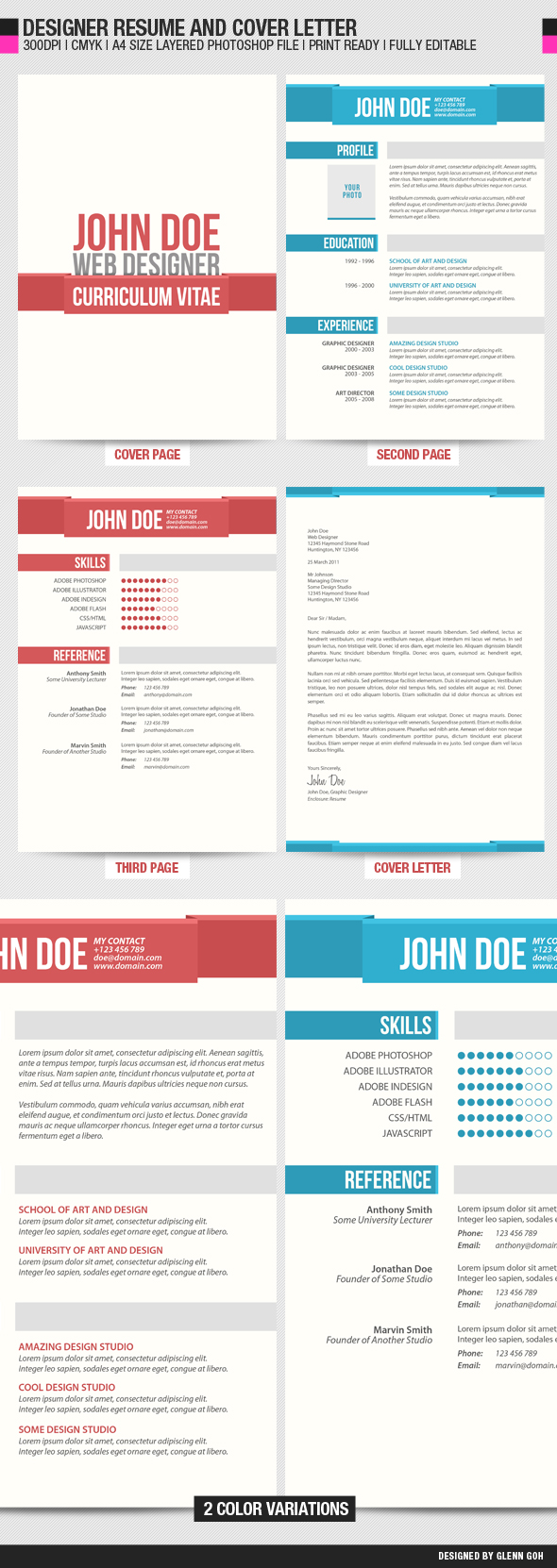 Designer CV and Cover Letter