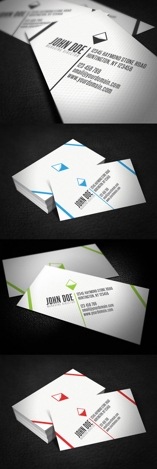 Diagonal Business Card by glenngoh