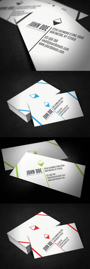 Diagonal Business Card