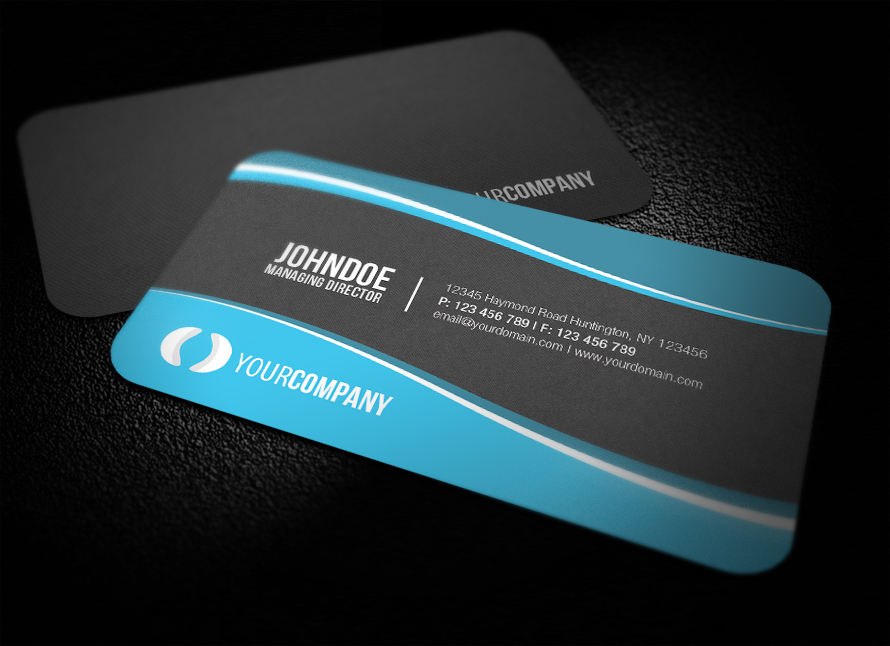 Sleek Rounded Corner Business Card
