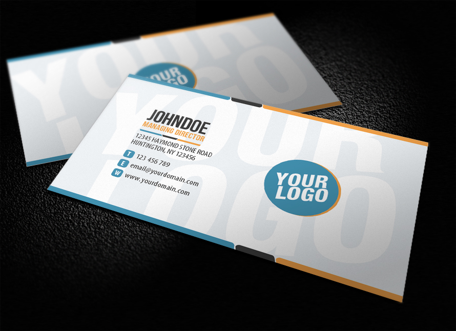 Clean Funky Business Card