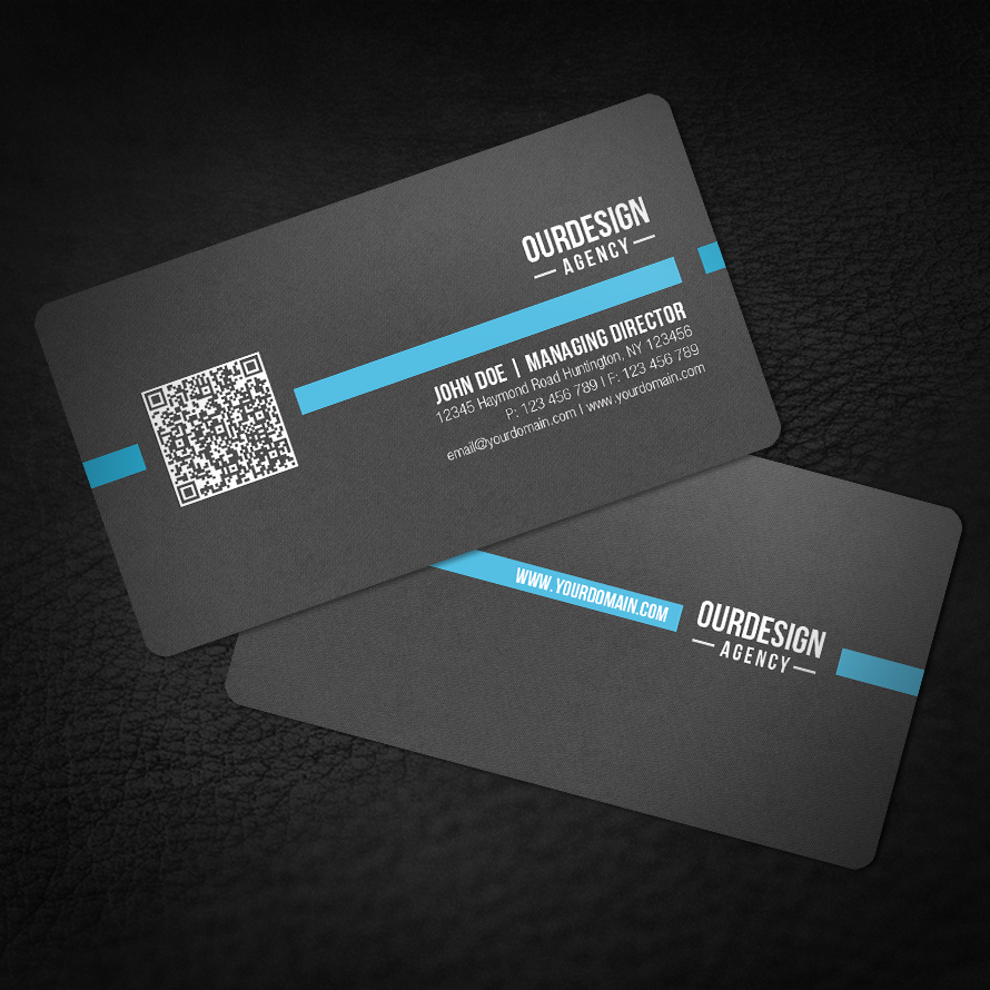 Rounded Corner Qr Code Business Card By Glenngoh On Deviantart