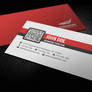 Simple Corporate QR Code Business Card