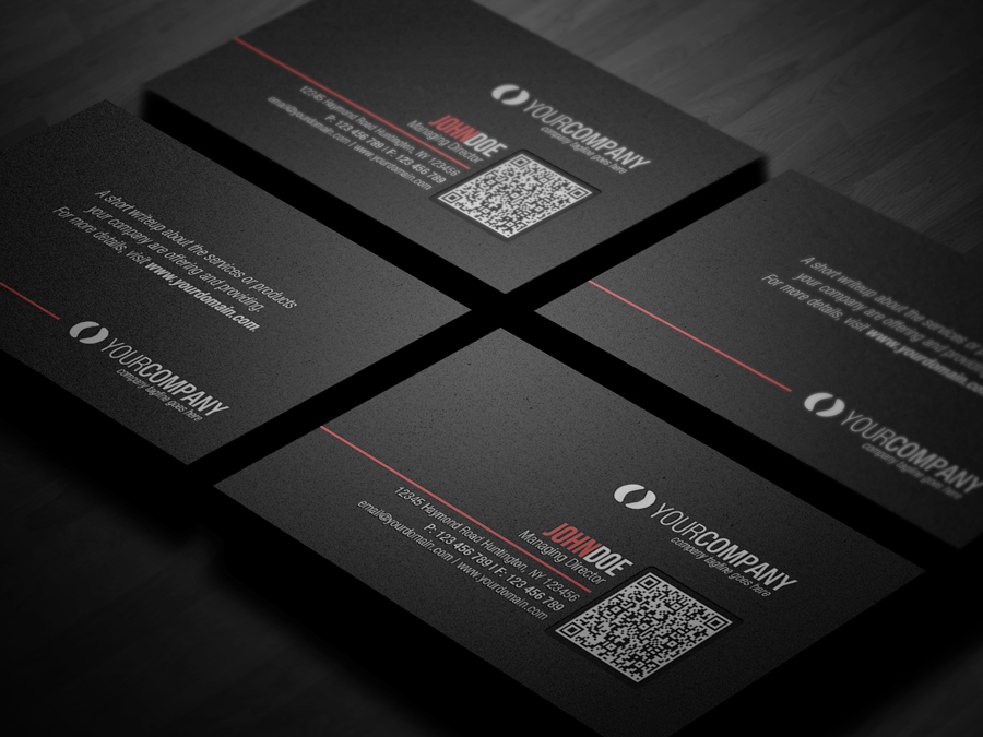 Corporate QR Code Business Card V2