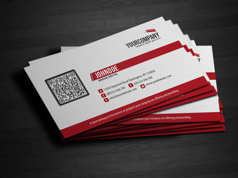 Corporate QR Code Business Card V3