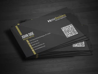 Corporate QR Code Business Card V4