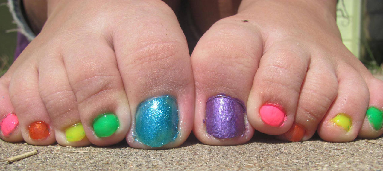 Rainbow Toes. Stock. 10 by Skysofdreams-Stock on DeviantArt