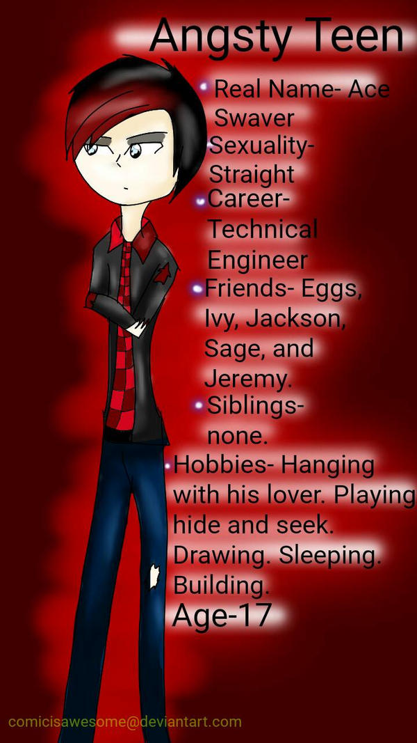 Angsty Teen by comicisawesome on DeviantArt Angsty Teen by comicisawesome on DeviantArt