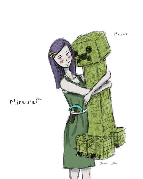 Minecraft. Creeper and me