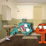 Gumball, watch out with...your underwear
