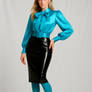 Delicate Damsel 4 Turquoise and Black PVC 1