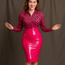 Dressy Damsel 11 Hot Pink Leopard and Hot Pink PVC