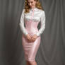 Delicate Damsel 24 Baby Pink and White 1