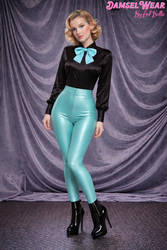 Delicate Damsel 76 Black and Turquoise 1