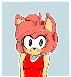 Amy Rose Bust by GrimesGen