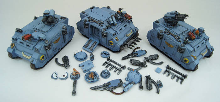 Space Wolves  Rhino and Razorback