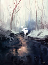 Deer God in Winter