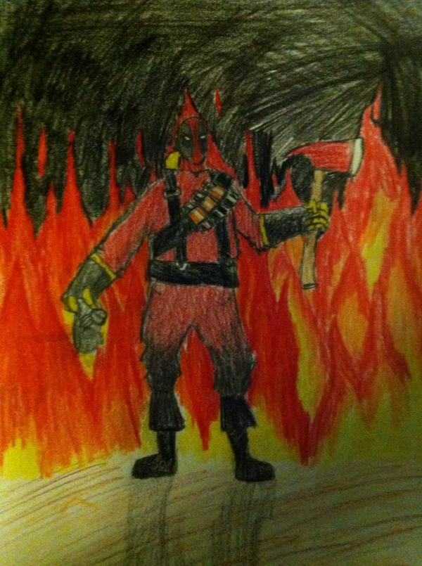 Deadpool as pyro by SCPYoloSwag on DeviantArt