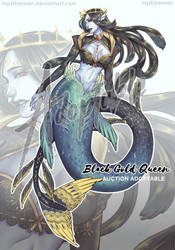 [CLOSE] Black gold queen mermaid [Auction]