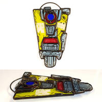 Borderlands 3 Stained Glass Claptrap Ornament