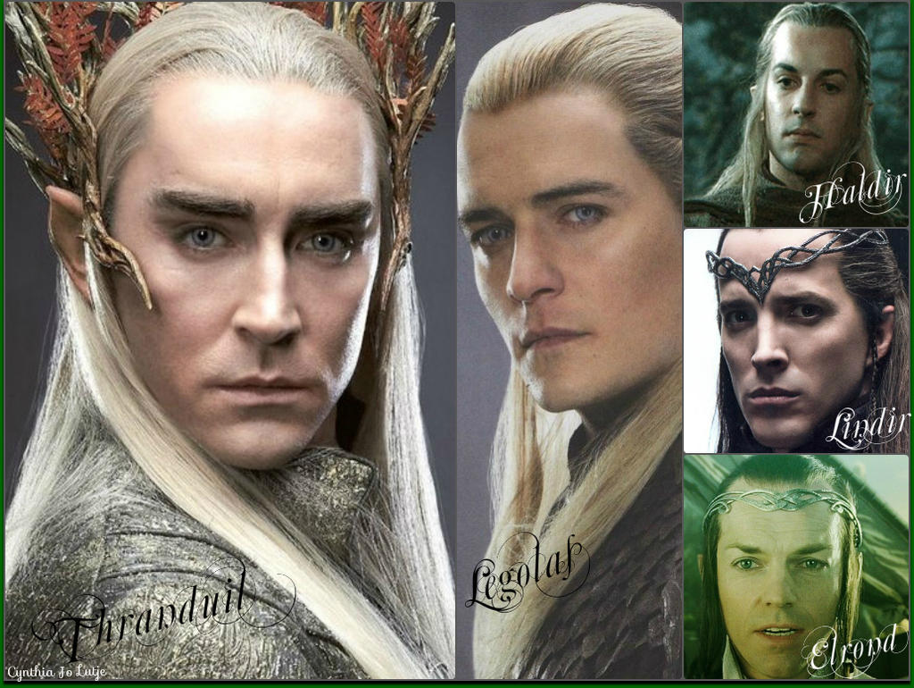 Lindir Thranduil Legolas Haldir Lindir Elrond by cjlutje on DeviantArt
